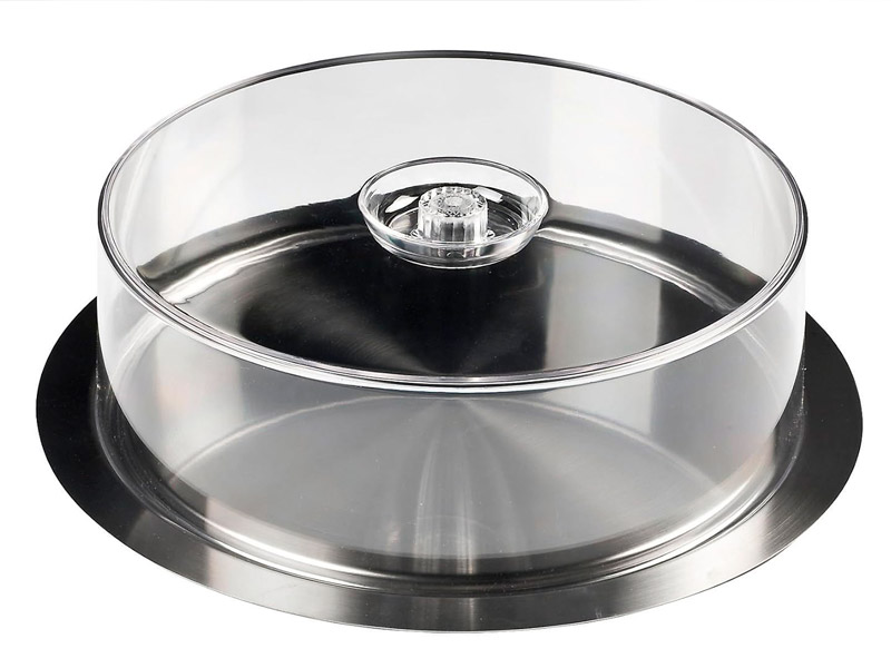 Bandeja redonda con campana