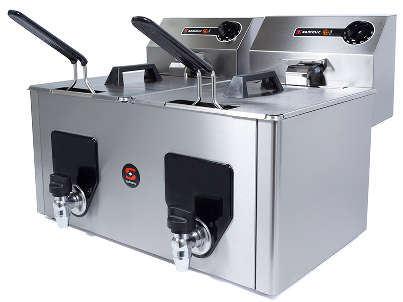 Freidora cuba fija doble