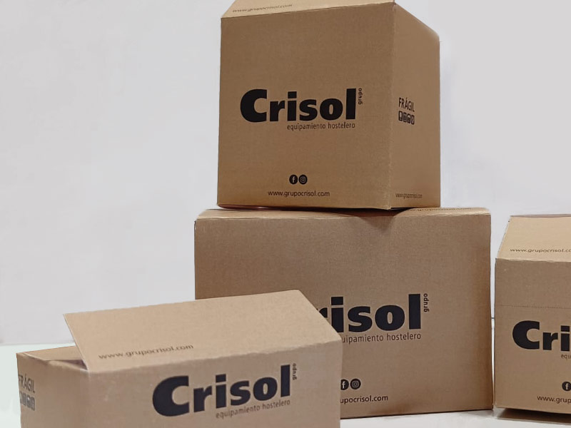 Caja Crisol marrón