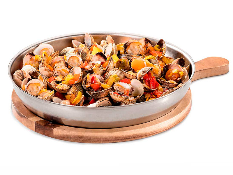 Llauna redonda con bandeja