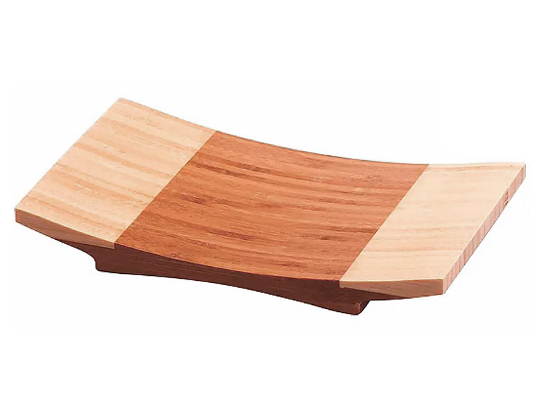 Tabla curvada bambú sushi