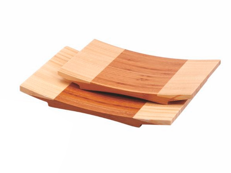 Tabla curvada bambú sushi