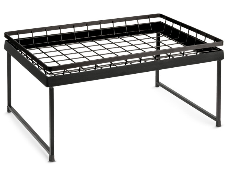 Cesta metálica rectangular