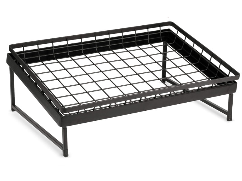 Cesta metálica rectangular