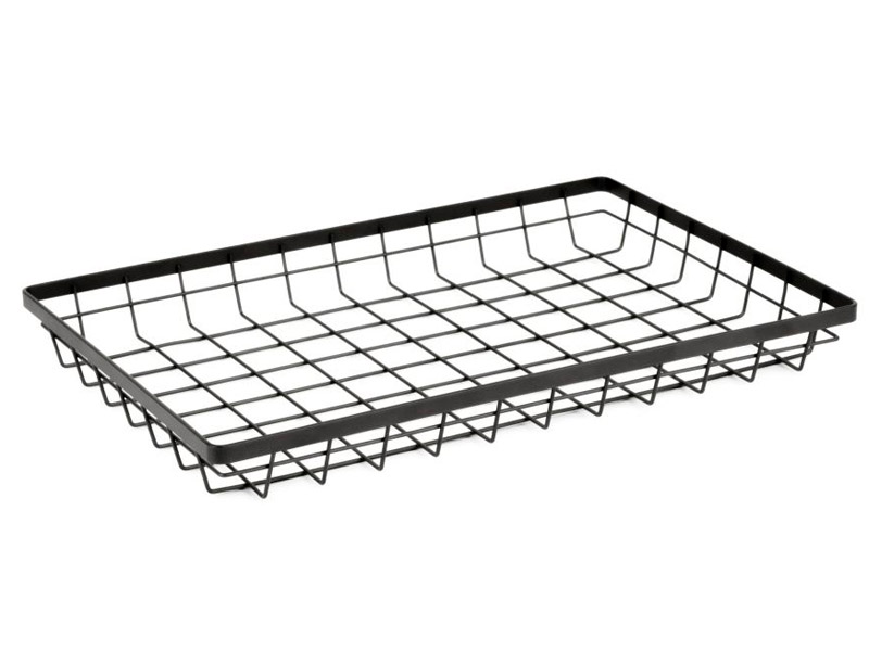 Cesta metálica rectangular