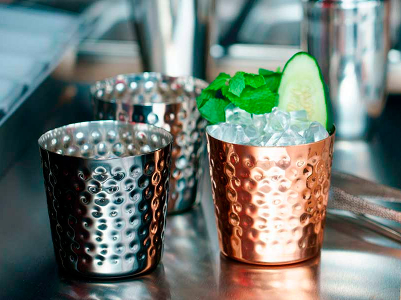 Mini vaso para servir inox