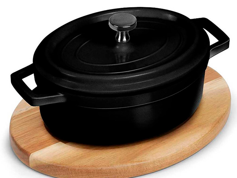 Mini cazuela oval con tapa
