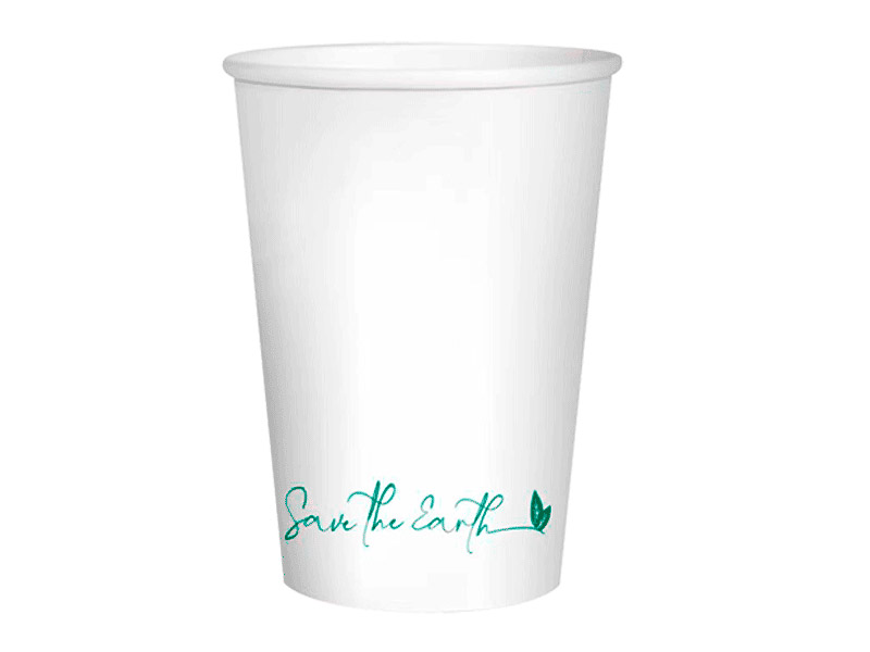 Vasos cartón blanco