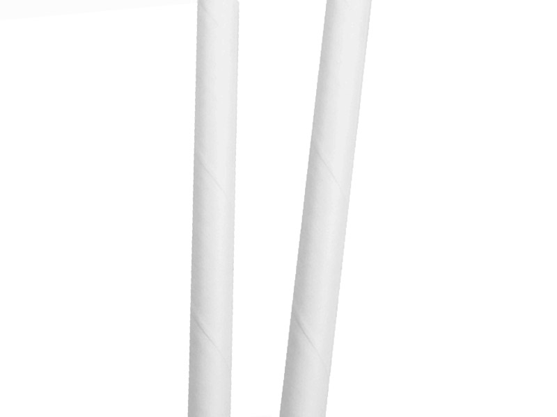 Cañitas cartón blanco