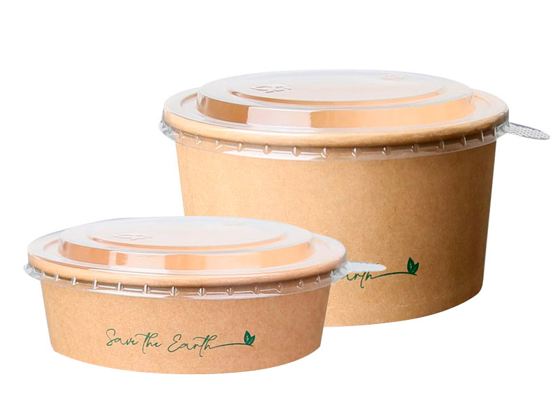 Ensaladeras cartón kraft
