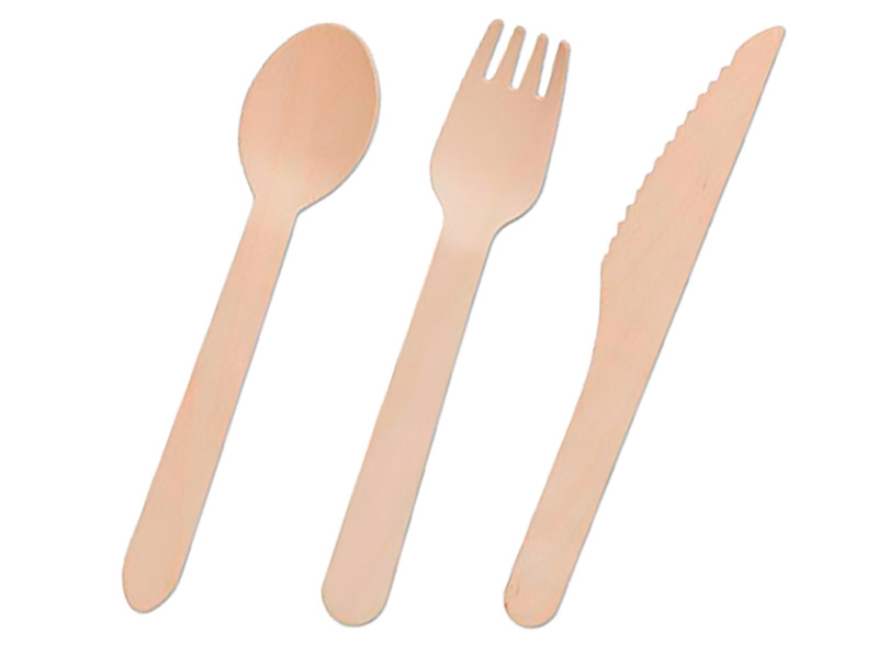 Cubiertos de madera Grado A