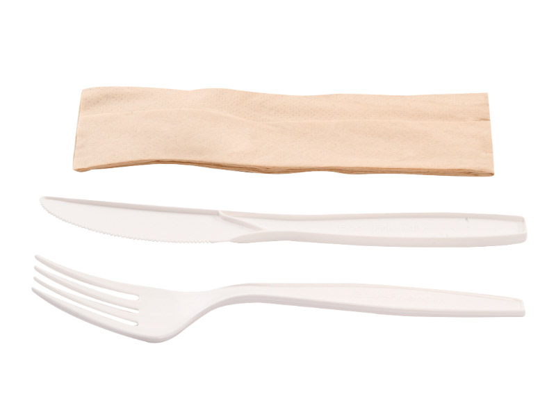 Set cubiertos de maíz PLA