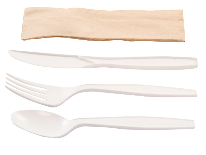 Set cubiertos de maíz PLA