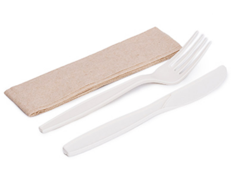 Set cubiertos de maíz PLA