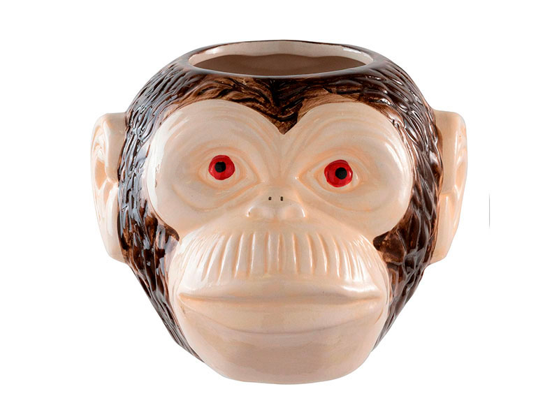 Mug Tiki cabeza de mono