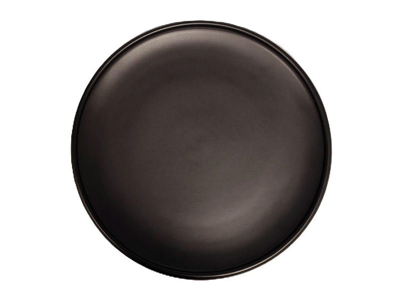 Plato redondo negro