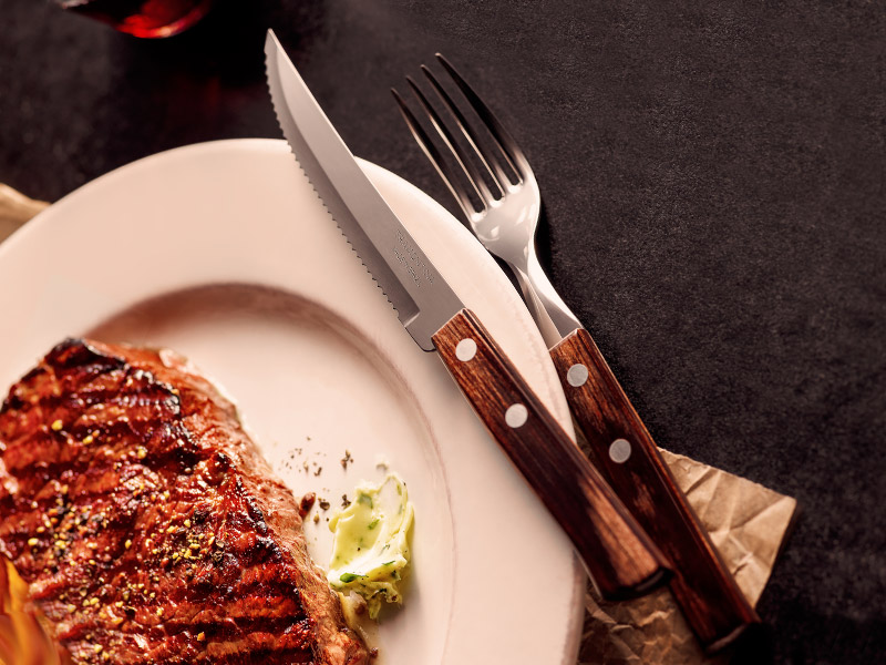 Cuchillo liso carne/pizza