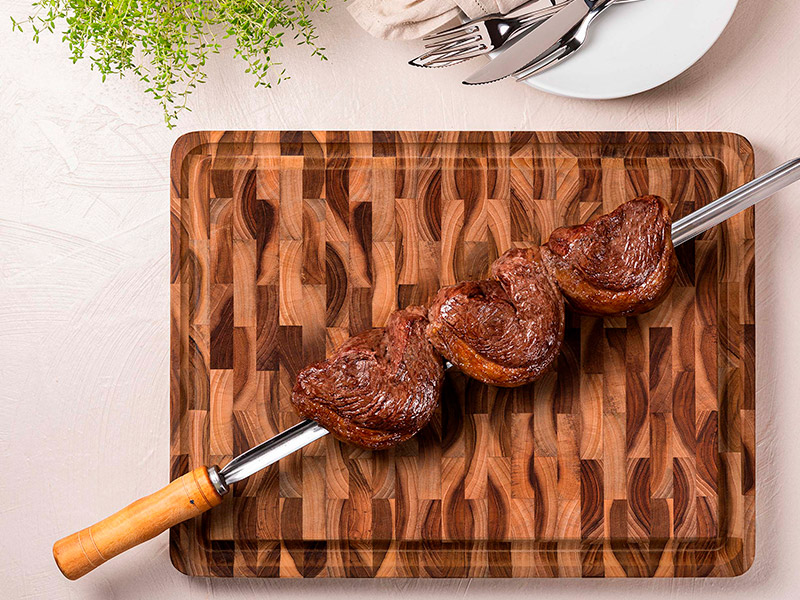 Tabla teca Churrasco