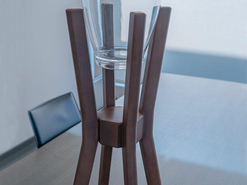 Soporte madera para cubitera
