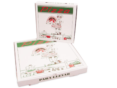 Cajas pizza cartoncillo anónimas