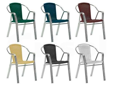 Sillón doble tubo Trenzado