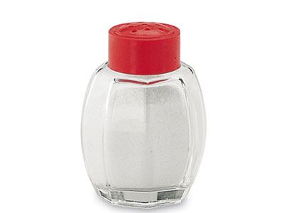 Salero ovalado tapón plástico