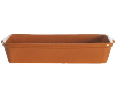 Cazuela barro rectangular