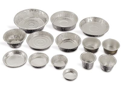 Envases aluminio redondos