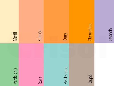 Mantelines Double Point® colores pastel