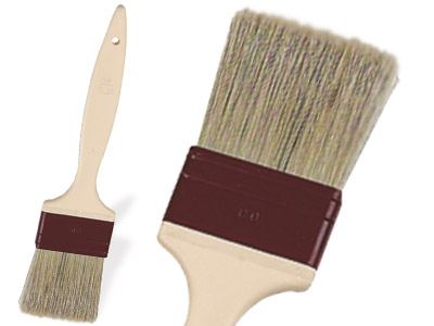 Pincel plano fibras naturales