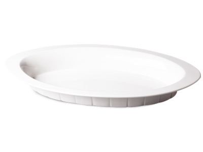 Fuente Buffet oval acanalada