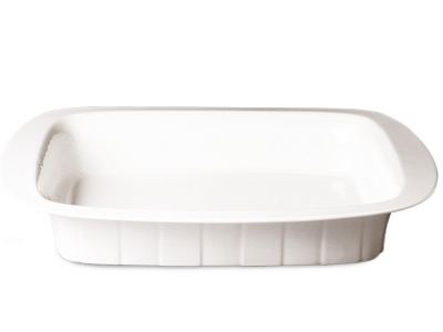 Fuente Buffet rectangular acanalada