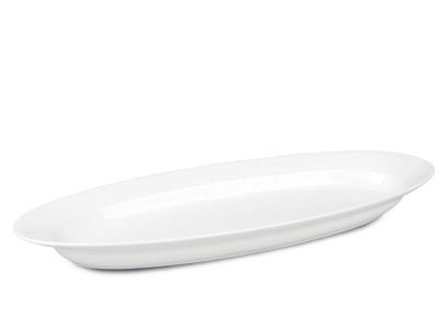 Fuente oval pescado