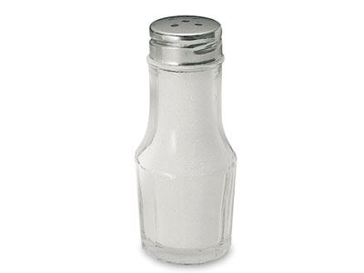 Salero botella tapón inox