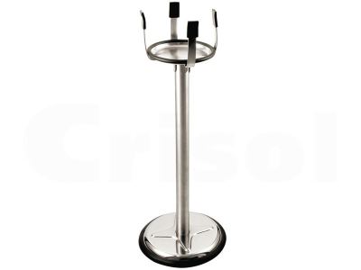 Pie portacubos goma-inox