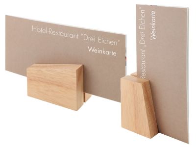 Portamenú madera design