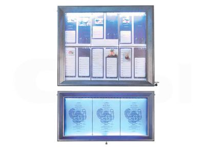 Cubremenú Led blanco
