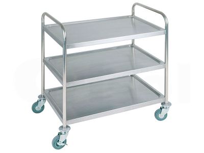 Carro servicio inox 3 niveles