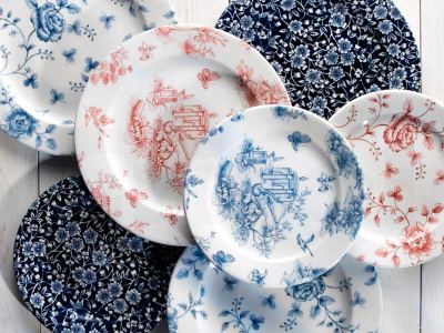 Vintage Prints platos