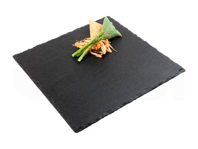 Bandejas pizarra natural cuadradas