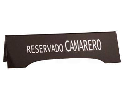 Reservado camarero PVC