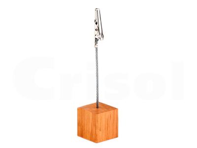 Set 4 pinzas cubo madera