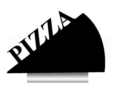 Portamenu Siluetas Pizza