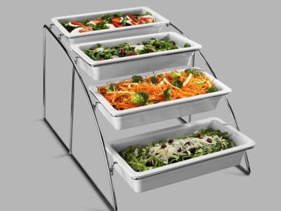 Soporte 4 cubetas GN 1/3