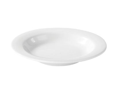 Plato hondo melamina blanco