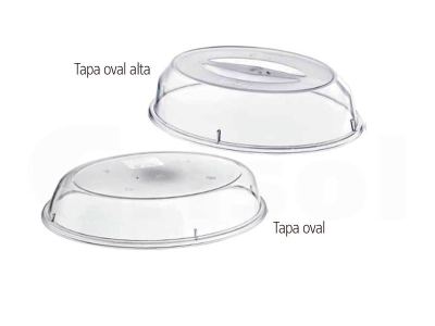 Fuente oval 24x17cm PC / Tapas PC