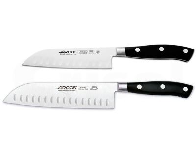 Cuchillo Santoku alveolado Riviera