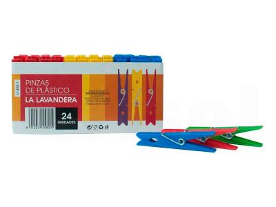 Pinzas plástico La Lavandera