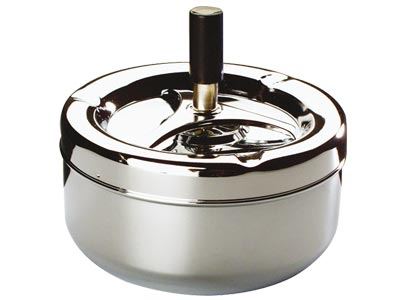 Cenicero pulsador inox