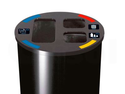 Papelera reciclaje Triselectivo